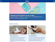 Tablet Screenshot of inter.gesundheitsportal-privat.de